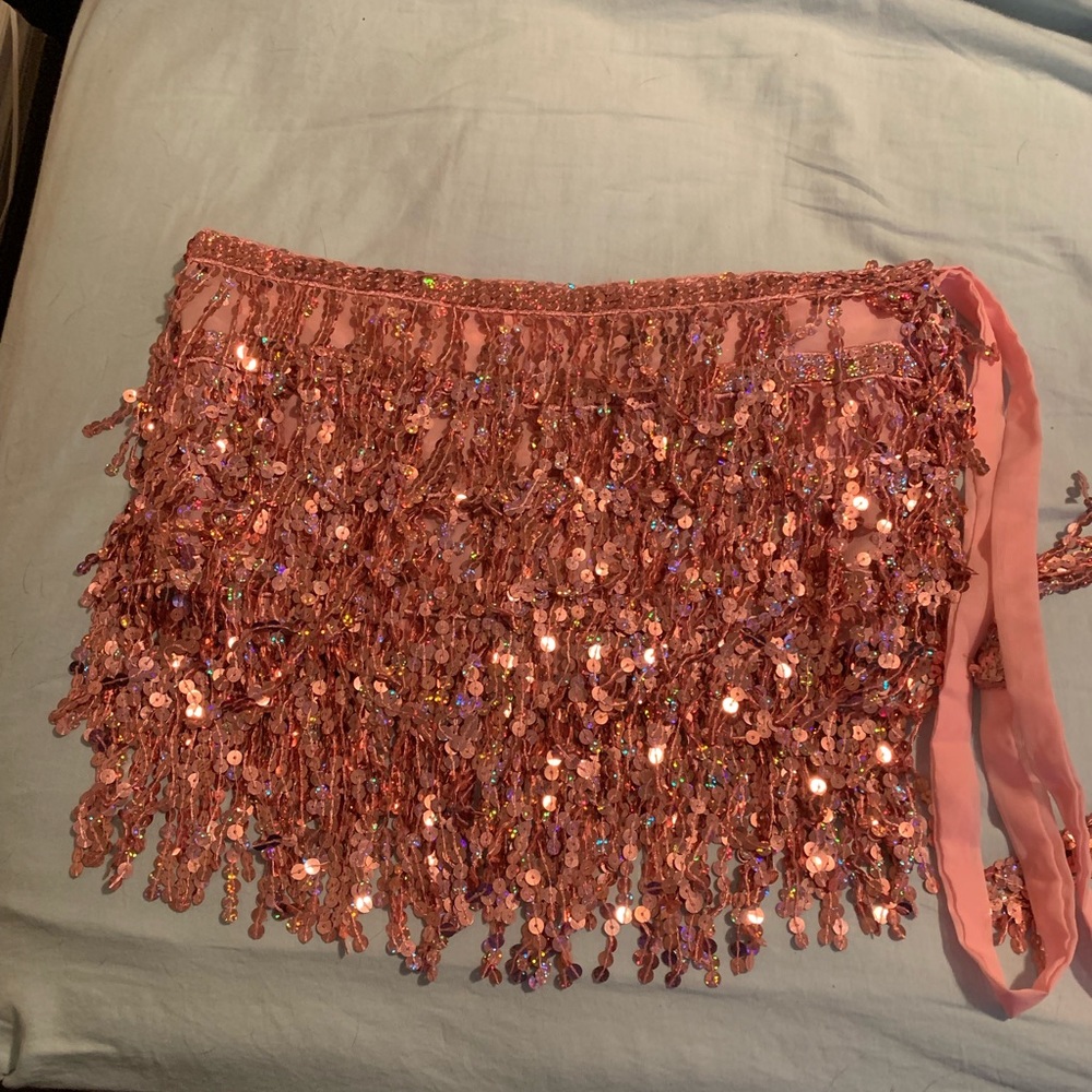 Pink festival pink skirt and pink fish nets